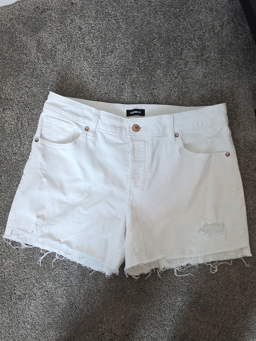 Express White Denim Shortd